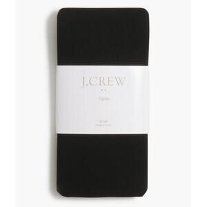 J.Crew Factory Women's Polyamide Blend Semi-Opaque Tights CD815 Black Size L NWT